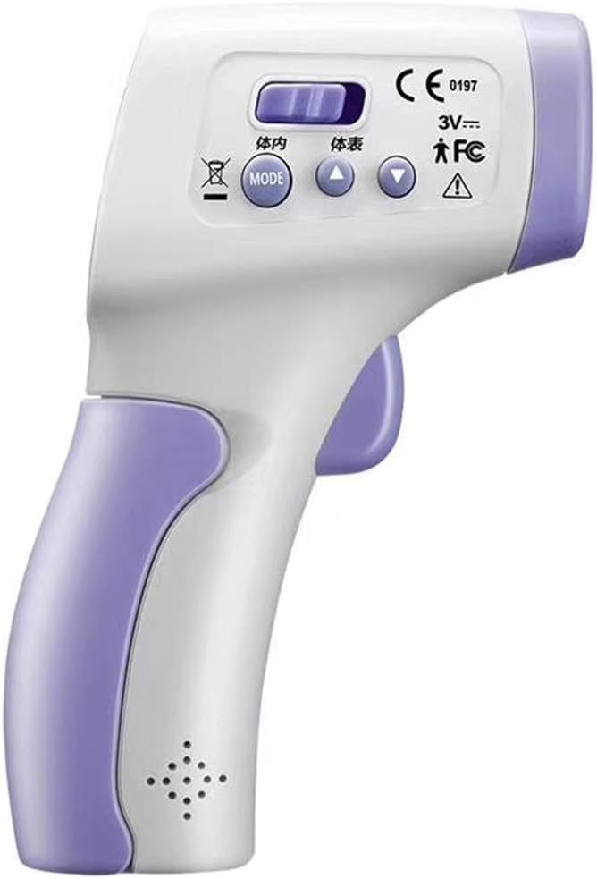 AJFIEF Contactless Digital Ear Forehead Thermometer, Adult Baby Portable Accurate Body Temperature Thermometer,Non-Contact Infrared Body Measure Temporal Temperature Measurement Tool (Multicolor)