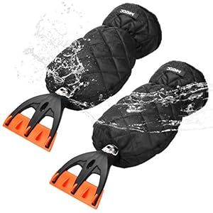 MATCC IJskrabber met handschoen auto ijskrabber binnen velours gevoerd nooit bevroren winter krassen ijskrabber…