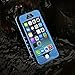 iPhone 5S / SE (2016) Waterproof Case, Dust Proof Snow Proof Shock Proof Case with Touched Transparent Screen Protector, Heavy Duty Protective Carrying Cover Case for iPhone 5 5s SE - Blue