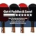 Duplex | 6 Star Ping Pong Paddle Set - Best Professional Table Tennis Racket Kit with High Performance Rubber - Two Blades with Three Ping Pong Balls