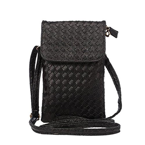 WaitingU Universal Crossbody Cell Phone Bag Multipurpose Soft PU