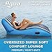 Aqua Ultra Comfort Recliner Lounge, One 1-Person, Lounge Pool Float, Navy/White Stripe