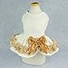 Fitwarm Elegant Lace Pet Clothes for Dog Dress Wedding Apparel Shirts, White, XS