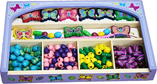 image for Toys of Wood Oxford wooden beads for jewelry making kids – wooden be