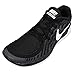 Nike Men's Free 5.0 Black/White/Dark Grey/Cl Grey Running Shoe 10 Men US