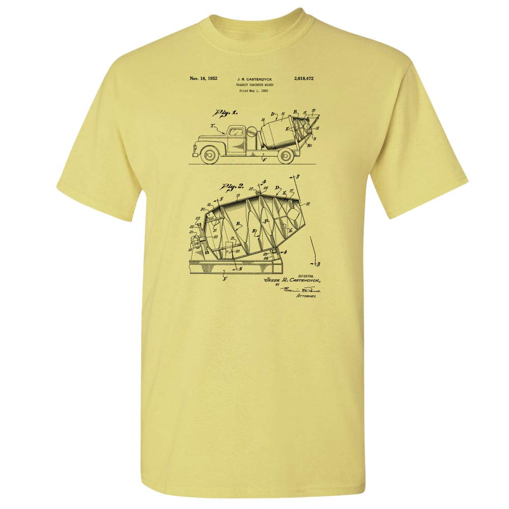 Patent Earth Cet Mixer Truck, Engineer Gift, Construction Worker, Concrete Mixer, Road Worker, Civil Engineering T Shirt