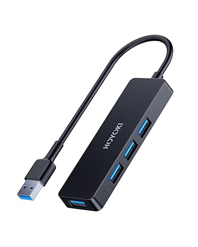 HOYOKI Port USB Hub Powered USB Hub Ultra Slim USB