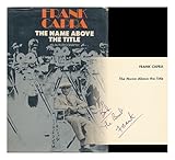 Hardcover The Name Above the Title Book