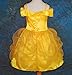 Dressy Daisy Girls' Princess Costume Fancy Dresses up Halloween Party Size 5-6 Gold