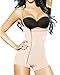 YIANNA Womens Body Shaper Seamless Tummy Control Shapewear Open Bust Slimmer Belly Shaper Bodysuit, YA7110-Beige-L