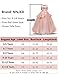 NNJXD Girl Sleeveless Embroidery Princess Pageant Dresses Kids Prom Ball Gown Size (150) 9-10 Years Rose