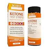 BOSIKE Ketone Test Strips 100ct Monitor Keto Ketosis Precise Urine Test Strips for Ketogentic Diet Weightloss and Diabetics