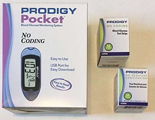 Prodigy Blue Pocket Meter with 100 ProdigyTest Strips - Combo Pack