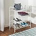 Honey-Can-Do SHO-01172 Wire Shoe & Accessory Rack, White, 4-Tier