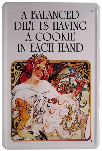 Diet Take Off Tin Plate 20 x 30 CM Retro Advertisement 1026