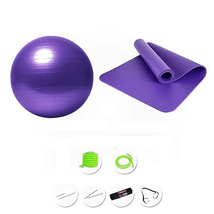 CAJOLG Esterilla Yoga Gruesa Colchoneta Gimnasia Set, Yoga ...