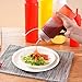 Bekith 12 pack 16 Oz Plastic Squeeze Condiment Bottles with Twist On Cap Lids and Discrete Measurements, Wide Mouth Empty Squirt Bottle For Sauce, Ketchup, BBQ, Dressing, Paint, Pancake Art Dispenser