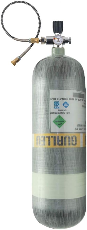 IORMAN 4500 PSI Carbon Fiber Filling Station Tank for PCP Air Guns(Empty Bottle)