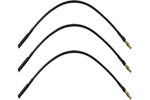 skrnrhrery Banana Gold Bullet Connector Extension Cable, 3.5mm Banana Plug Male Female Cable for RC Brushless Motor ESC Extension Cable RC Auto Boat Parts (16AWG Wire 25CM 3 Pieces)