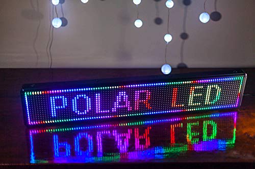 Outdoor WiFi RGB Color Sign 40" x 8" high Resolution P10 with New SMD Technology. New Software Included