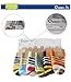 Queen-Ks Unisex-Kids Boys and Girls Three Bars Toddler Striped Contrast Crew Cotton Socks Non Slip Sports 6 Pairs 3t