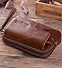 Hwin Phone Purse Horizontal Clutch Bag Men Handbag Waist Bag 7 Plus 8 Plus Holster Case Pouch Belt Case Phone Holster Leather Wallet Purse Carrying Case with Loop LG V20 S8 Plus S9 Plus+Keychain-Brown