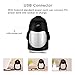 Winkeyes 150ml Creative Penguin Humidifier Mini USB Cool Mist Humidifier with 7 Color Changing LED Night Lights, Timed Auto Off Air Humidifier for Office Desk/ Bedroom/ Travel/ Car (White)