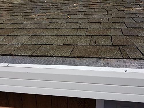 NoLeafs Rain Gutter Guards for 4-6" Gutters. Micro Mesh DIY Install it yourself - 100 Feet