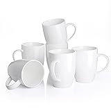 Panbado 6 Piece Porcelain Coffee Mugs Sets,13 oz