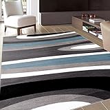 Rugshop Abstract Contemporary Modern Area Rug, 5' 3" x 7' 3", Blue (Kitchen)
