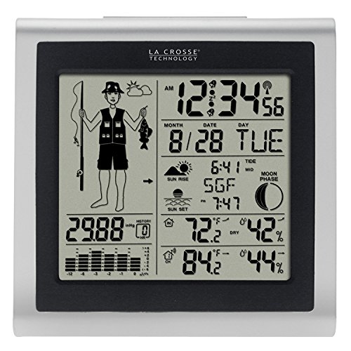 Fisherman Weather Station with Forecast and Outdoor Temperat