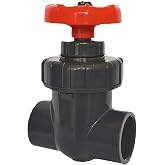 UPVC Gate Valve, ID 25/32/40mm Gate Valve Precision Flow Control, PVC Sluice Valve Garden Irrigation Aquarium(ID25mm)