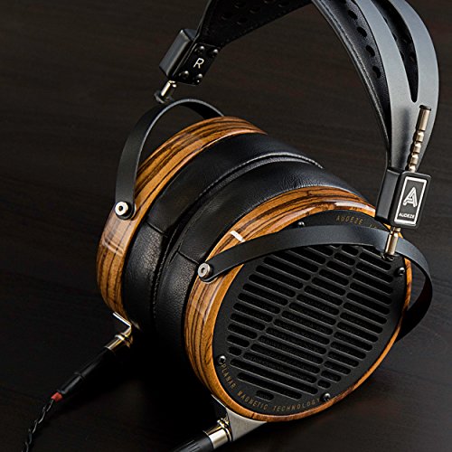 Audeze LCD3 Over Ear Open Back Headphone Zebrano Wood Rings with New