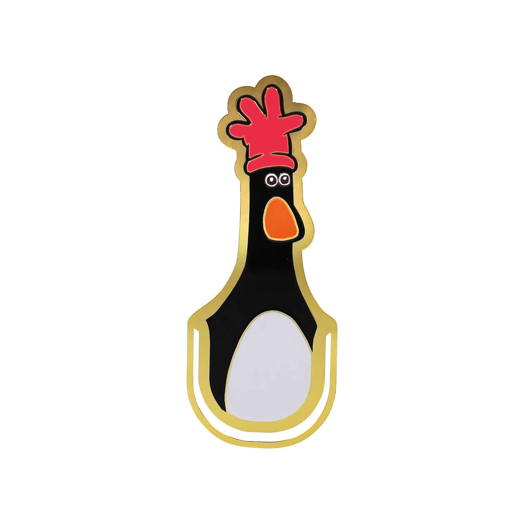Half Moon Bay Feathers McGraw Metal Bookmark | Wallace and Gromit Book Mark & Wallace and Gromit Merchandise | Wallace and Gromit The Wrong Trousers Book Markers for Women | Wallace and Gromit Gifts
