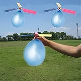 Yansion Helicopter Balloon Summer Party Balloons Air Flying Toys for Kids, 12 Piece