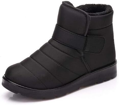 Amazon Co Jp ファッション雪のブーツメンズ冬プラスベルベットのアンクルブーツ作業靴滑り止め耐摩耗暖かいアウトドアレジャーの快適さ 色 黒 サイズ 25 Cm ホーム キッチン