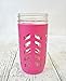 JarJackets Silicone Mason Jar Protector Sleeve | Fits Ball, Kerr 24oz (1.5 pint) Wide-Mouth Jars (Sangria - 3 pack)