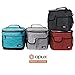 opux Insulated Lunch Bag for Men Women, Leakproof Heather Navy Lunch Box for Work, Portable Soft Lunch Cooler Bag with Shoulder Strap, Adult Lunchbox Lunch Pail for Kid Boy Girl School, 18 Can/10L