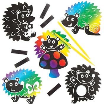 Baker Ross Imanes para rascar con Forma de Erizo, Decoraciones y ...