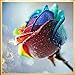 Awakingdemi 5D DIY Diamond Painting Colorful Rose Embroidery Paint Cross Stitch Craft(3030cm)