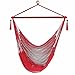 Hammock Chair Hanging Rope Chair Porch Swing Outdoor Chairs Lounge Camp Seat At Patio Lawn Garden Backyard-300lbs Weight Capacity-(Yard Green)
