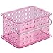 InterDesign Storage Organizer Basket, for Bathroom, Health and Beauty Products - Small, Berry