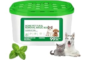 Home Pet Fur & Odor Removal Magic Box, Portable Odor Eliminator & Dust Collector, 360° All-Aroundcoverage for Home (1 box)