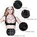 Lifemall Women Chest Brace Up Hunchback Posture Shape Corrector X Strap Vest (M, Black)
