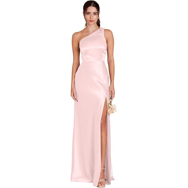 calvin klein gold one shoulder dress Glitter One-Shoulder Mini Dress Gold main image 1