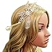 BABEYOND 1920s Flapper Headband Great Gatsby Inspired Art Deco Headpiece Vintage 20s Flapper Gatsby Accessories Silver Tone (Style 1)