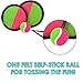 Dazzling Toys Catch Ball Set | Self Stick Toss and Catch Sports Family Game for Ages 3 and Up | Paddle Ballgame with Catch Mitt and Activity Ball (1 Pack)