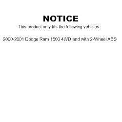 Front Wheel Bearing And Hub Assembly Pair For