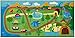 Wildkin Kids Educational Play Rug for Boys and Girls, Features Skid-Proof Backing and Serged Borders, Play Rugs Measures 80 x 39 Inches with Durable Nylon Material, Olive Kids (Dinosaur Land)