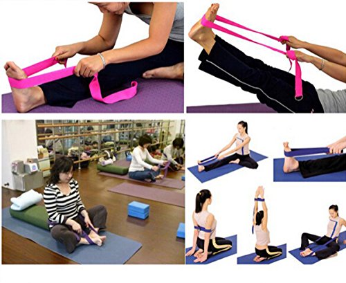 Natuworld 6-Foot Yoga Straps - Durable Non-stretch Cotton Twill with Metal D-rings Buckle Yoga Accessories for Pilates Stretch, Exercises, Aerobics to Extend Reach, Grasp Limbs - Thumbnail 4
